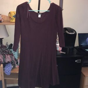Maroon Sweater Dress